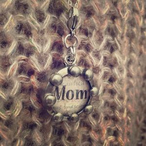 🍂 MOM Charm 🍂 Vintage Silver 24” Necklace Mommy